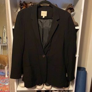 Silence + noise black blazer